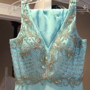 Teal Prom dress
